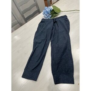 Lululemon Joggers Crop Drawstring‎ Lounge Athletic Casual Blue Size 6
